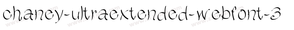 chaney-ultraextended-webfont-3字体转换