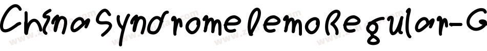 ChinaSyndromeDemoRegular-GOJXy字体转换