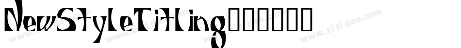 NewStyleTitling字体转换