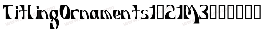 TitlingOrnaments1-21M3字体转换