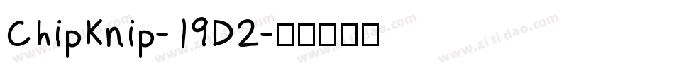 ChipKnip-19D2字体转换