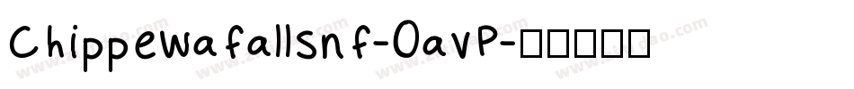 Chippewafallsnf-0avP字体转换