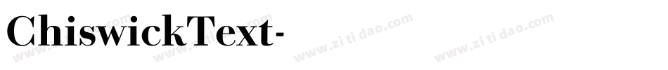ChiswickText字体转换