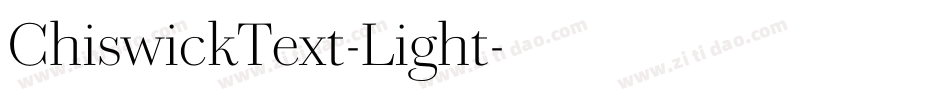 ChiswickText-Light字体转换
