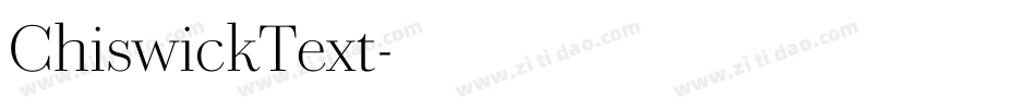 ChiswickText字体转换