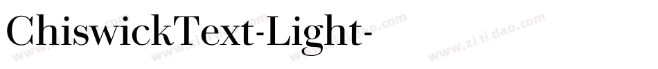 ChiswickText-Light字体转换
