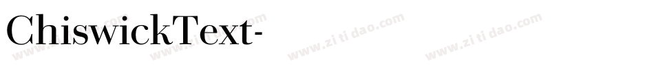 ChiswickText字体转换