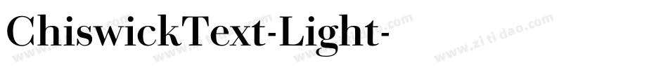 ChiswickText-Light字体转换