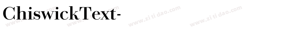 ChiswickText字体转换