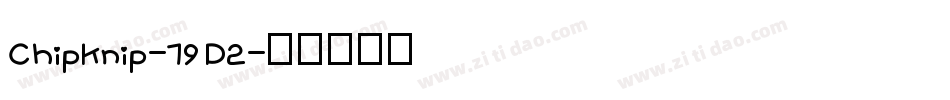 ChipKnip-19D2字体转换