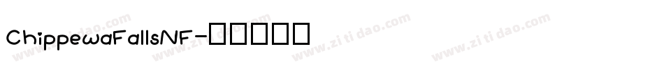 ChippewaFallsNF字体转换