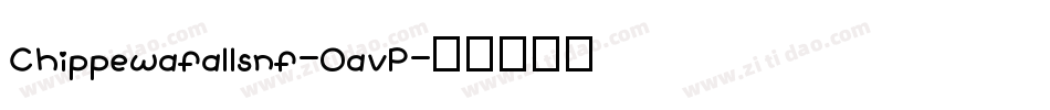 Chippewafallsnf-0avP字体转换