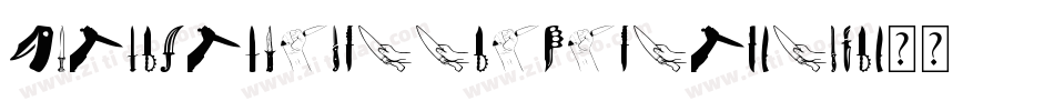 KnifeFightBalletItalic-lzGe字体转换