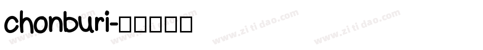 chonburi字体转换