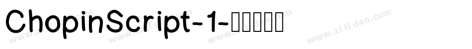 ChopinScript-1字体转换
