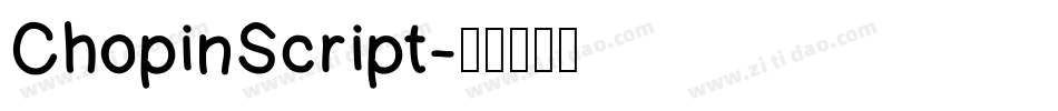 ChopinScript字体转换