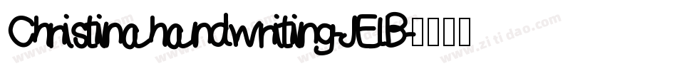 Christinahandwriting-JElB字体转换