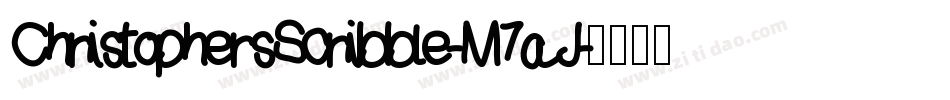 ChristophersScribble-M7aJ字体转换