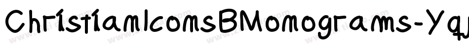 ChristianIconsBMonograms-Yqjq字体转换