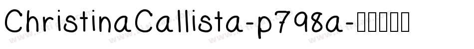 ChristinaCallista-p798a字体转换
