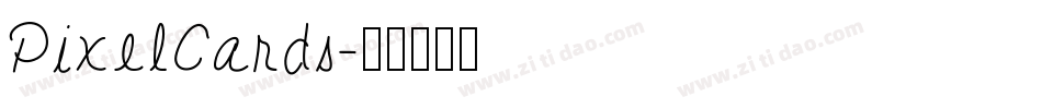 PixelCards字体转换