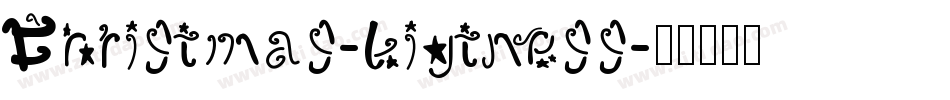 Christmas-Ligtness字体转换