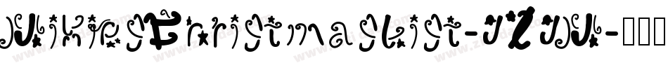 MikiesChristmasList-JZJM字体转换
