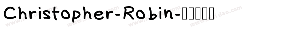 Christopher-Robin字体转换