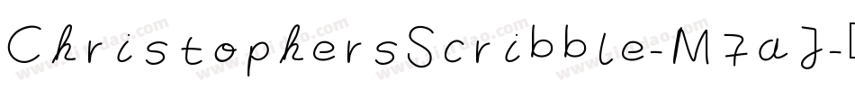 ChristophersScribble-M7aJ字体转换