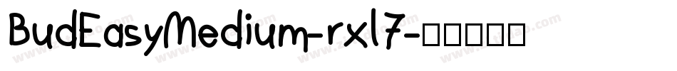 BudEasyMedium-rxl7字体转换