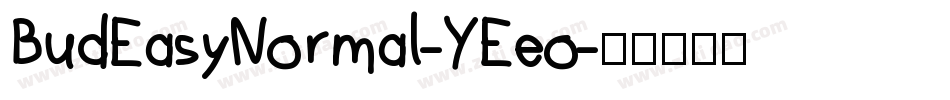 BudEasyNormal-YEeo字体转换
