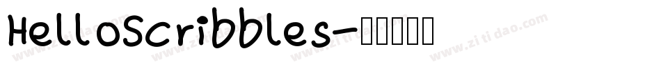 HelloScribbles字体转换