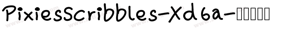 PixiesScribbles-Xd6a字体转换