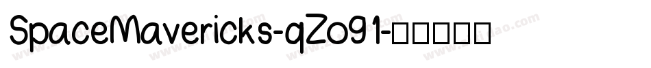 SpaceMavericks-qZo91字体转换
