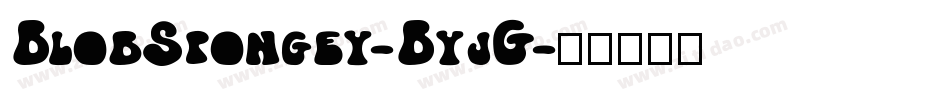 BlobSpongey-ByjG字体转换