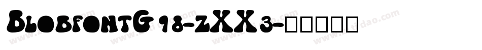 BlobfontG98-zXX3字体转换