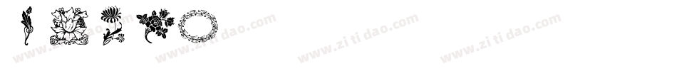 CfPlantsAndFlowersRegular-gvr1字体转换