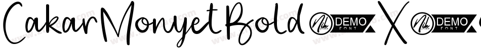 CakarMonyetBold-X3Gng字体转换
