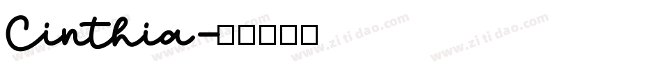 Cinthia字体转换
