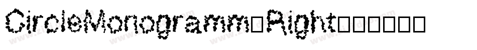 CircleMonogramm-Right字体转换