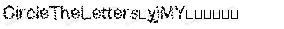 CircleTheLetters-yjMY字体转换