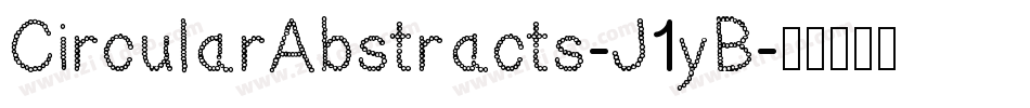 CircularAbstracts-J1yB字体转换