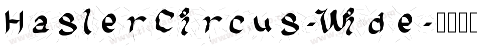 HaslerCircus-Wide字体转换