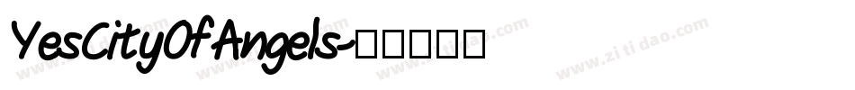 YesCityOfAngels字体转换