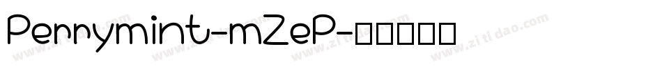 Perrymint-mZeP字体转换