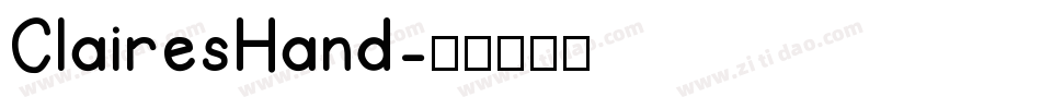 ClairesHand字体转换