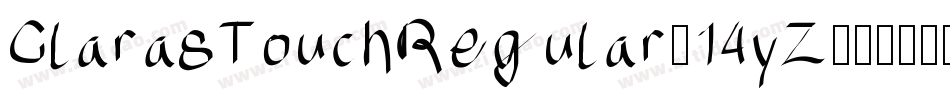 ClarasTouchRegular-14yZ字体转换