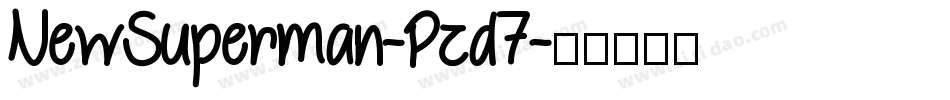 NewSuperman-Pzd7字体转换