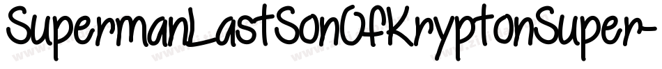 SupermanLastSonOfKryptonSuper-0004字体转换