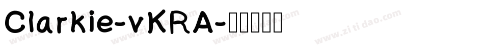 Clarkie-vKRA字体转换